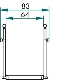 Parallela Standard 3 metri Regolabile in altezza con sistema telscopico (DICO - Dichiarazioni di conformità EU)
