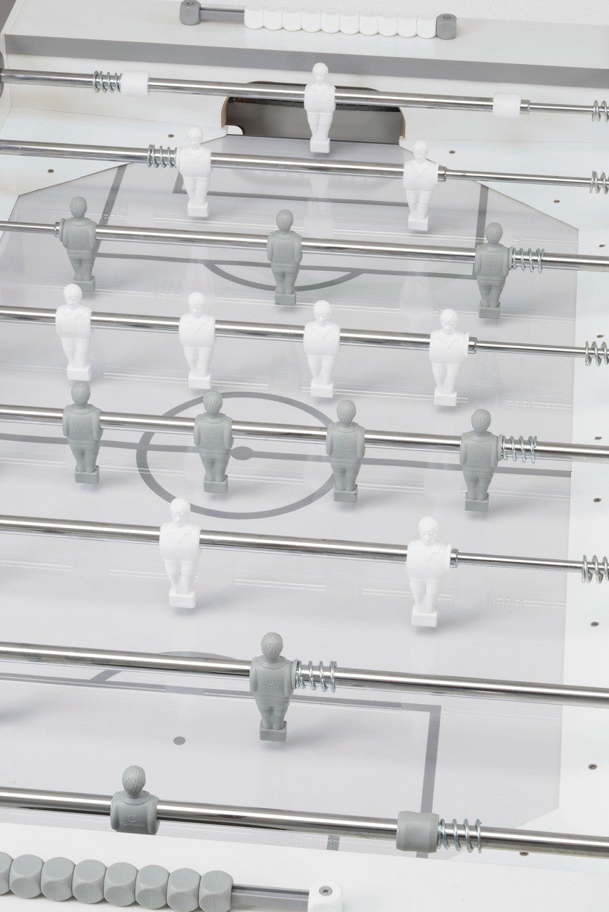 Calcio Balilla Garlando G 500 Weatherproof H2o Pure White Aste Uscenti