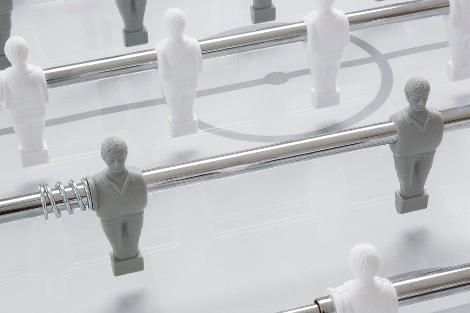 Calcio Balilla Garlando G 500 Wheaterproof H2o Pure White Aste Rientranti