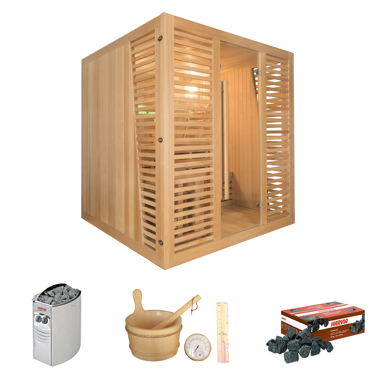Sauna a vapore Veneziana 4/5 posti Black Wall Cod. HL-VN05R-PKLX