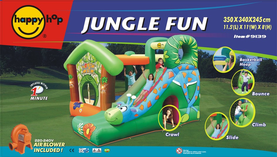 Gonfiabile Happy Air Jungle Fun Art. 9139