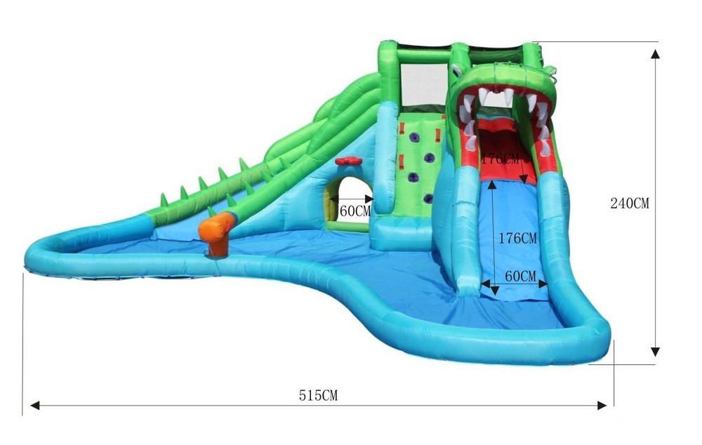 Gonfiabile Happy Air Mr. Coccodrillo Art. 9517