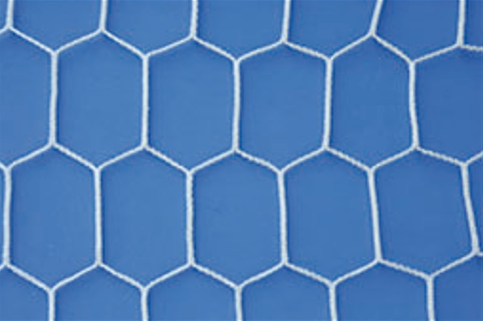 Coppia Reti Calcetto 3x2m Maglia ESAGONALE in Polipropilene H.T. da 100x4mm Art. 150
