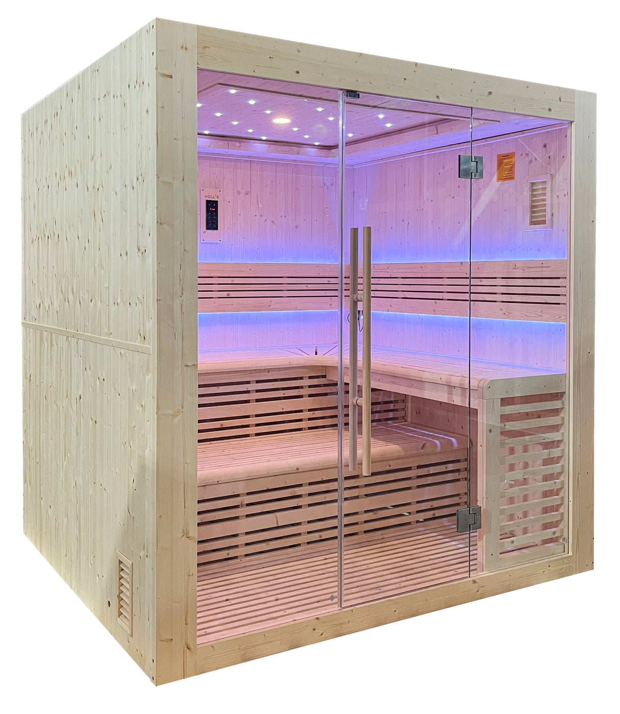 Sauna Finlandese modello Utopia 6 posti Pacchetto completo 8kW stufa e pietre comprese Cod. HL-UTA06PK prezzo a richiesta