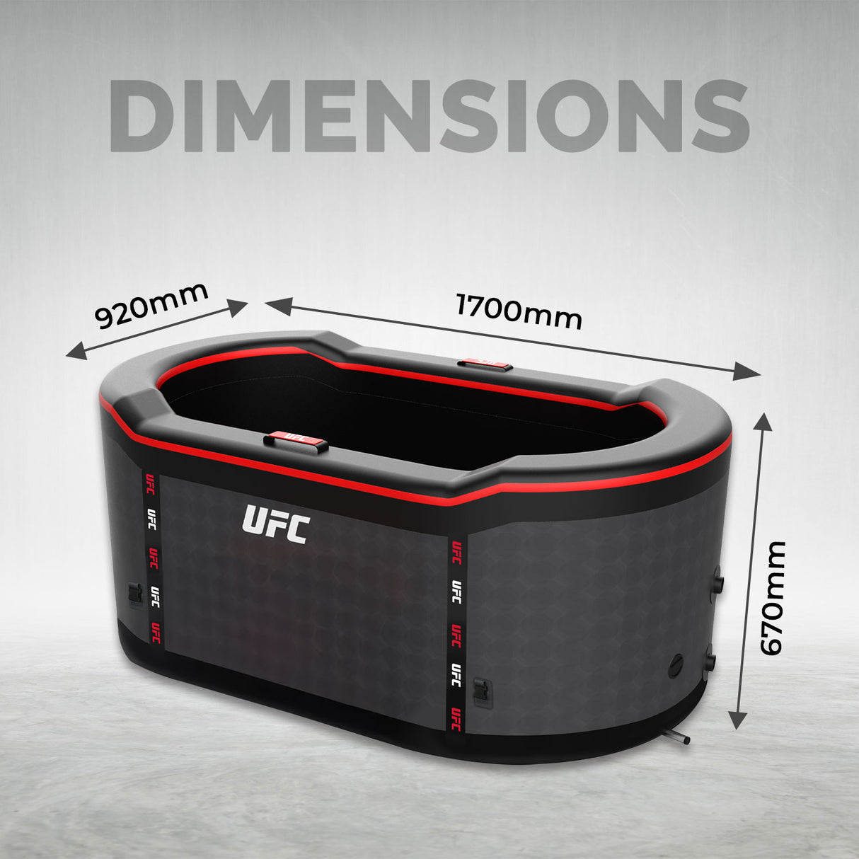 Bagno di ghiaccio Netspa Duo x UFC - Innovazione per il recupero UFC IceBath Cod. SP-UFC301