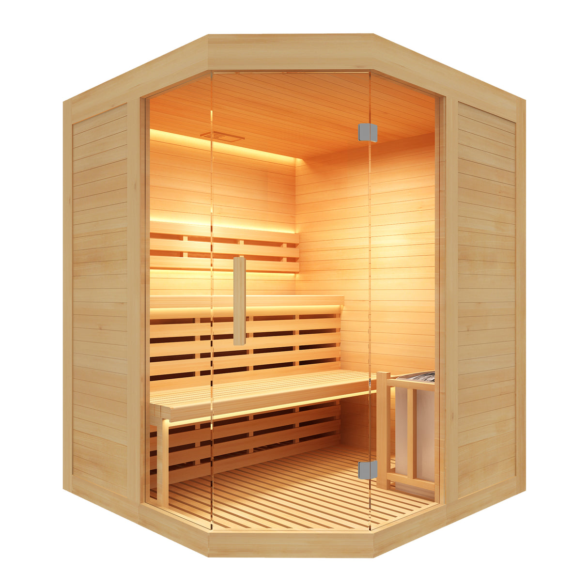 Sense Angular Sauna tradizionale a 3 posti STUFA DA 4.5kw DISPONIBILE DAL 08/06/2026 COD. SN-SENSE-3CPK