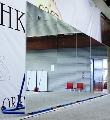 Specchio Danza Sicurezza Liscio Su Carrello Forma Una Parete Uniforme Art G. 400-R CONTATTARE X ACQUISTO