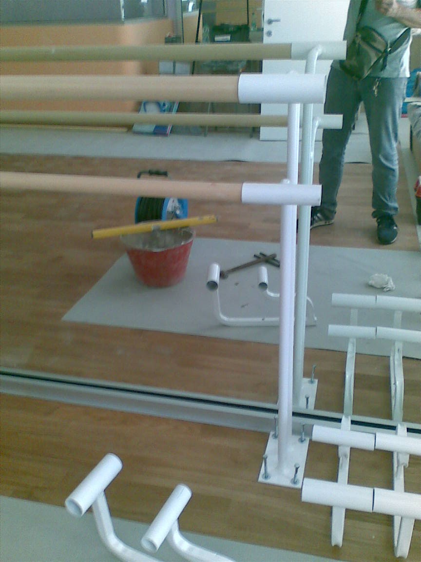 Supporto Sbarra Danza Dancefloor Doppio Da Pavimento