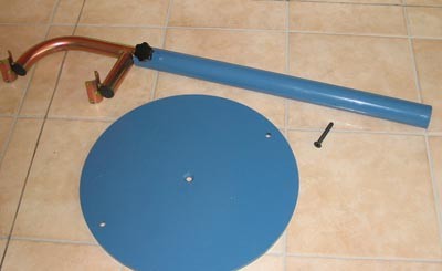 Coppia supporto mobile regolabile per sbarra danza Art. G408 colore azzurro o bianco