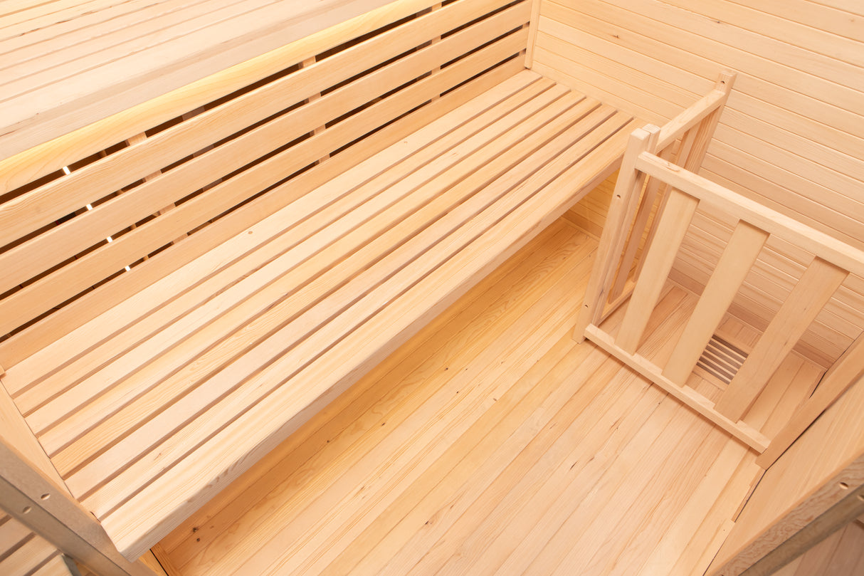 Sense Angular Sauna tradizionale a 3 posti STUFA DA 4.5kw DISPONIBILE DAL 08/06/2026 COD. SN-SENSE-3CPK