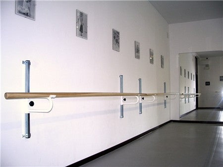 Sbarra danza a parete completa regolabile da 4 mt Art G 407 + G 405/4