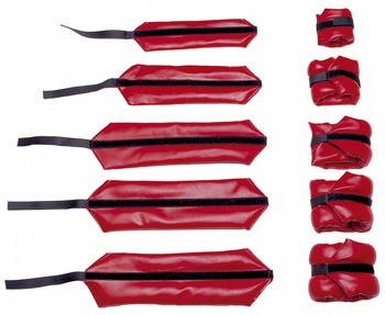 POLSIERE CAVIGLIERE PROFESSIONALI SIMILPELLE DA KG 4 LA COPPIA IN TESSUTO SPALMATO 991004