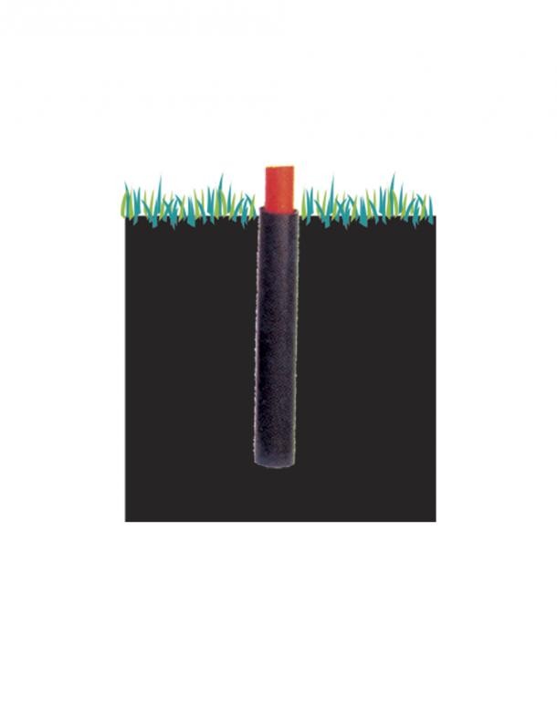 Bussola per palo calcio d'angolo da interrare ART 1117