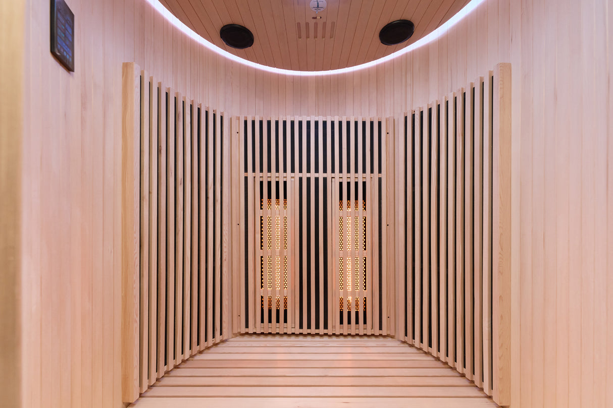 Sauna a infrarossi MOON, 2 posti, colore legno LUNA Costo, Spedizione e Preventivo su richiesta! HL-MOON2 Colore LEGNO Disponibile dal 04/06/2026