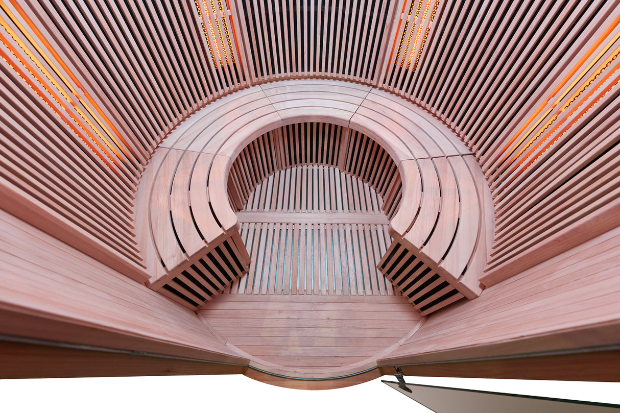 Sauna a infrarossi MOON, 4 posti, colore LEGNO, LUNA HL-MOON4 Costo, Spedizione e Preventivo su richiesta!