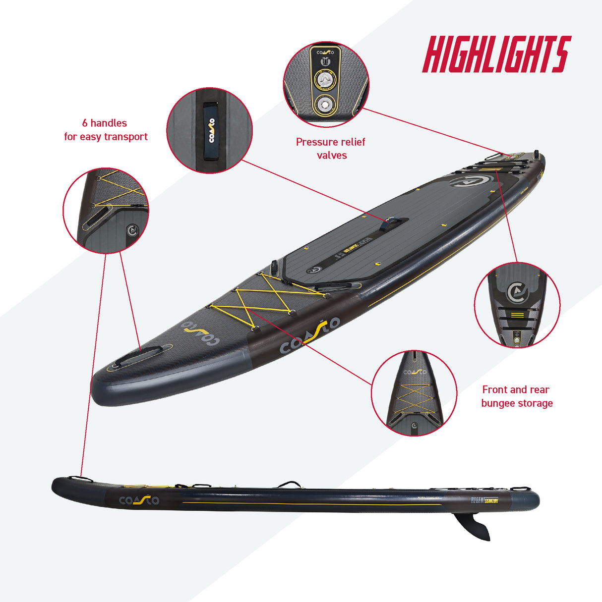 Tavola da SUP / PADDLEBOARD sport Nautico SUP Coasto Regent 11'8 cod. PB-CSIGN118