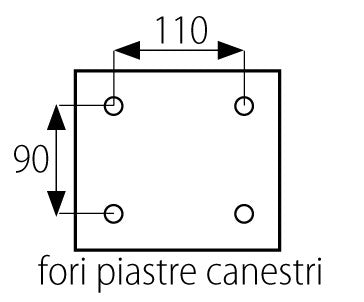Canestri basket fissi a paio Art 2504