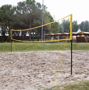 Beach Volley California Art 2803 Set Gioco Trasportabile Completo Per Beach Volley, Mis Cm 950x100