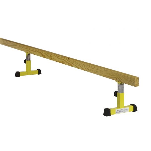 Asse Equilibrio Graduabile Art 5554 Legno Massiccio Verniciato Naturale Spigoli Smussati Arrotondati Mt 5