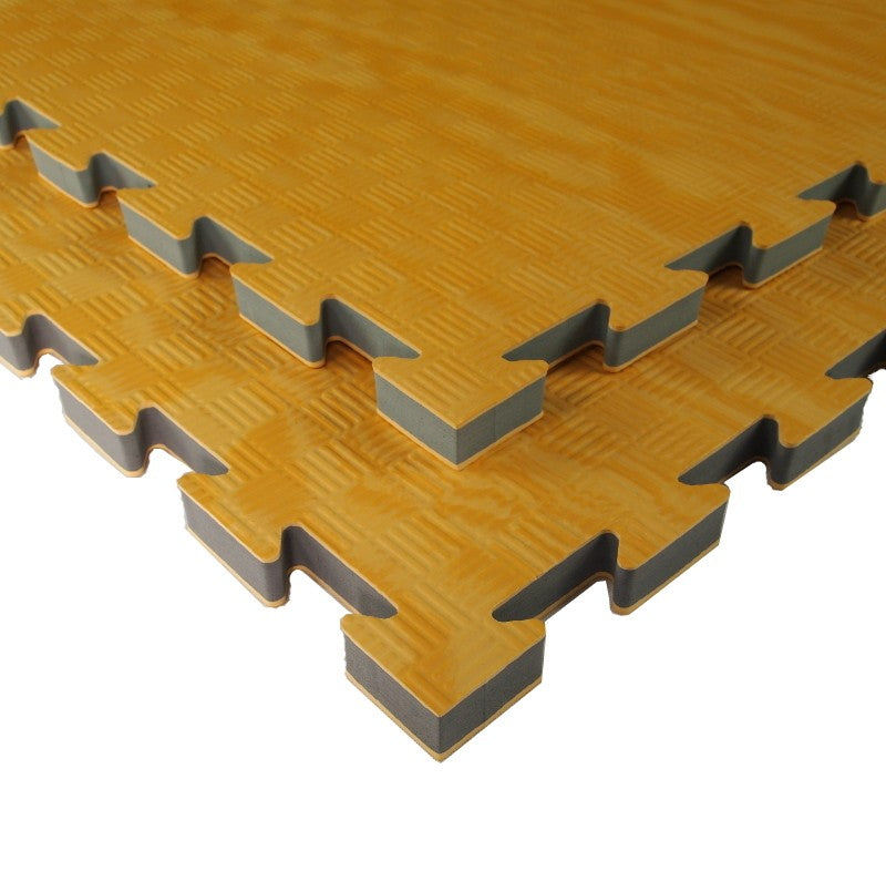 Tatami Eva Ad Incastro 100x100x2,5cm Simil Legno-Nero W25X-LN Quantità Minima Per La Vendita 6 Moduli