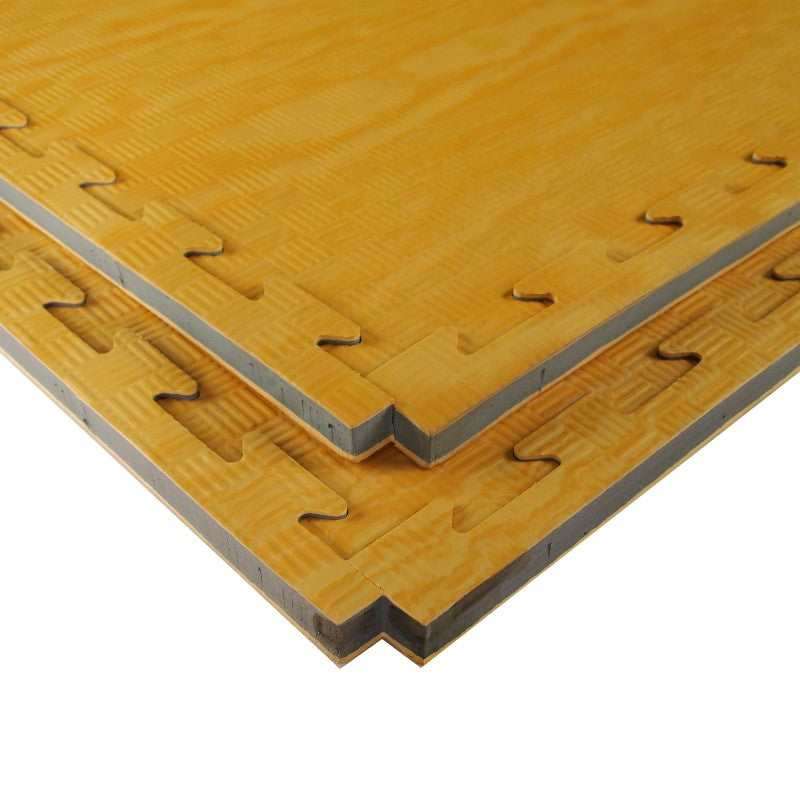 Tatami Eva Ad Incastro 100x100x2,5cm Simil Legno-Nero W25X-LN Quantità Minima Per La Vendita 6 Moduli