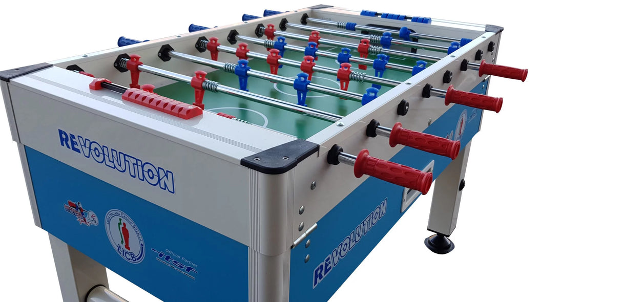 Calcio Balilla Professional Revolution Azzurro Omologato L.I.C.B.