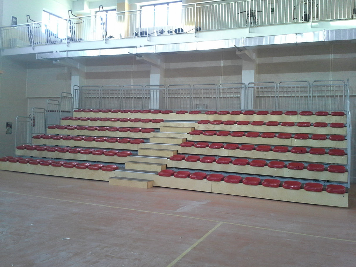 Tribuna telescopica per interni ART C8 estraibile modulare misure costo a richiesta