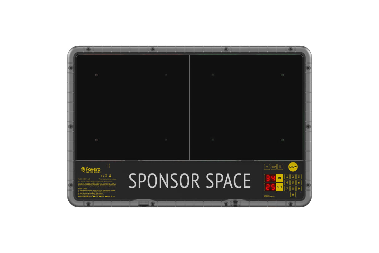 Art.292-01 - INOUT-1s Tabellone sostituzione giocatori con visualizzazione su 1 lato