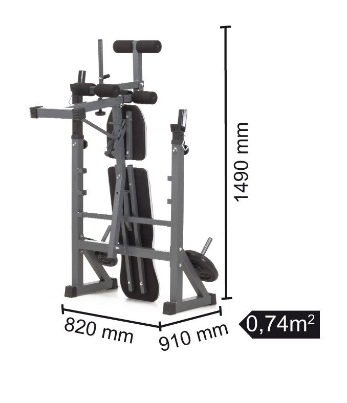 PANCA TOORX PORTABILANCIERE RICHIUDIBILE WBX 60 LEG EXTENSION