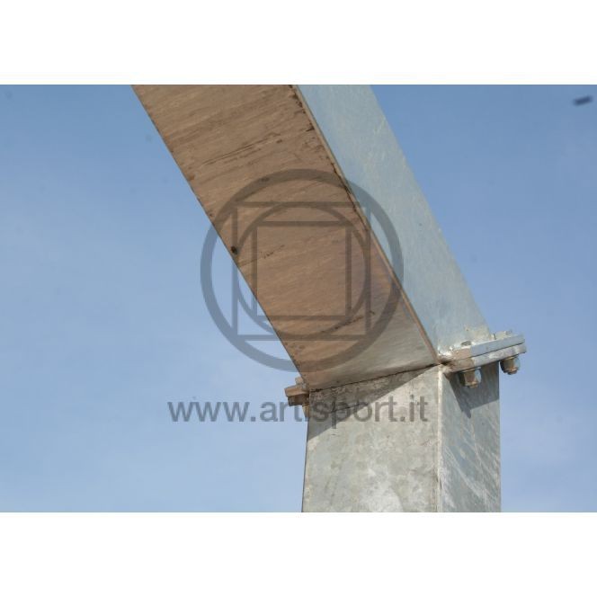 Impianto basket monotubolare standard con piastra ART. B654S ELIMINATO