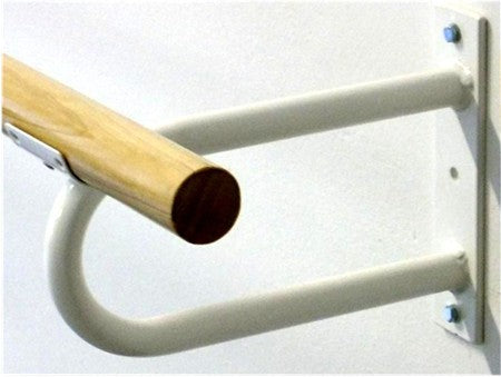 Coppia di supporti o mensole da muro fisse per sbarra danza singola Art. G406