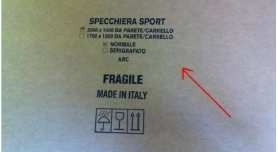 Specchio Di Sicurezza Serigrafato Per Palestre, Danza, Fitness, Antinfortunistico SIMED