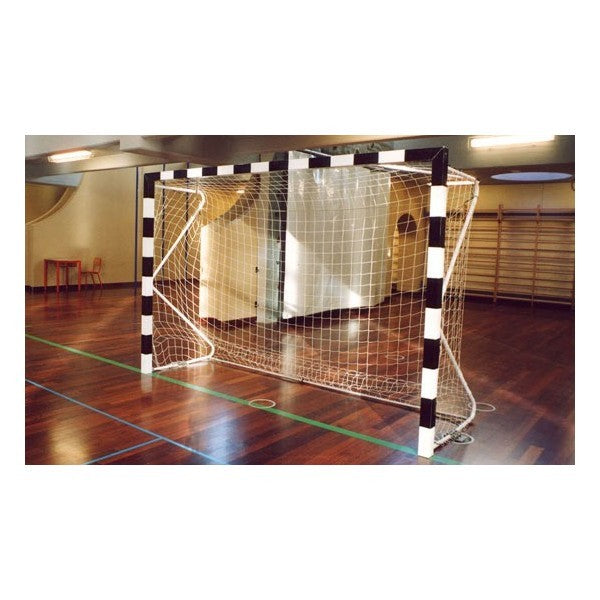 Coppia porte pallamano in tubo di acciaio trasportabili m3x2 Art. H 760 Certificata UNI EN 749