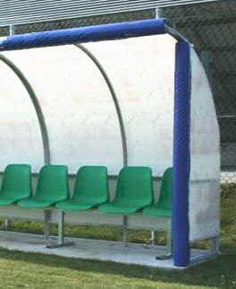 Protezione imbottita per panchina Art. F 746/4 Costo Al metro lineare