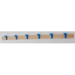 Attaccapanni a parete a 6 posti lunghezza mt 2 Art. S 875