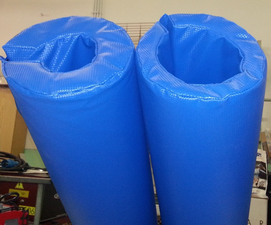 Coppia Protezioni per impianti Pallavolo-Volley PVC CARBON H200 Ø10 cm COSTO LA COPPIA