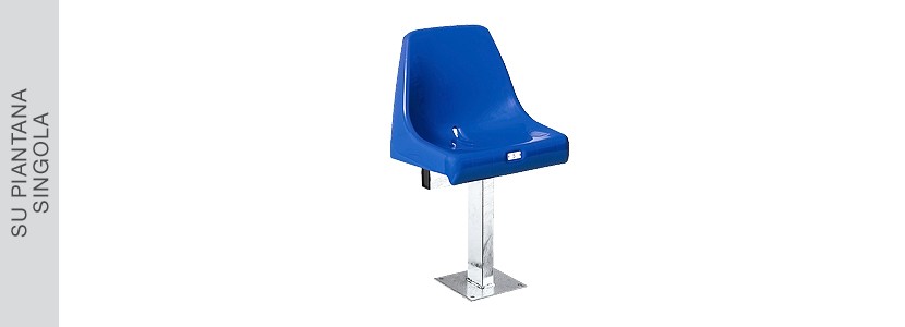 Seduta monoblocco per impianti sportivi e stadio M2008 Ignifuga+ Anti+ UV
