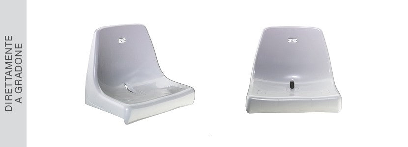 Seduta monoblocco per impianti sportivi e stadio M2009 M2009 SMALL profondità cm 30