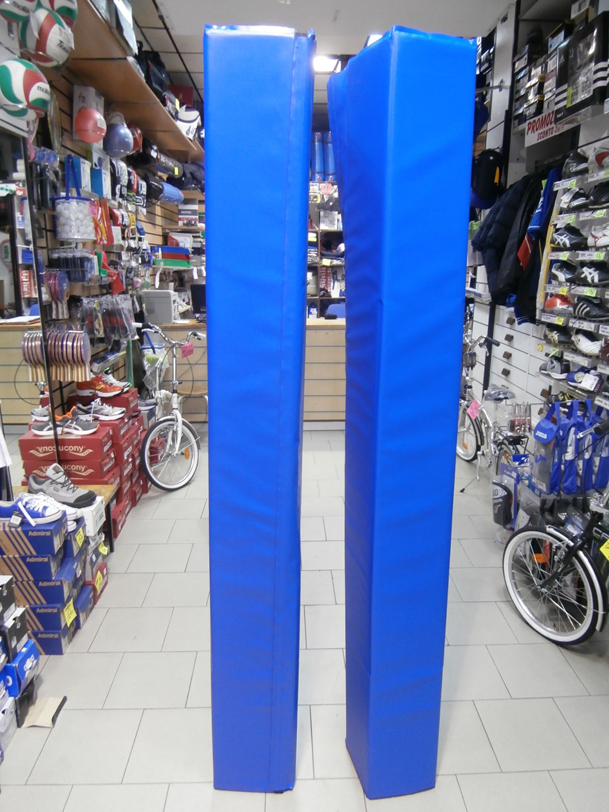 Coppia protezioni porte rugby lato palo cm 30 interno foro palo 12 art PR30 MDF