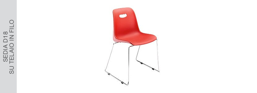 Scocca con schienale per tribuna e sedie OM D18 D18 ignifuga Blu R5017