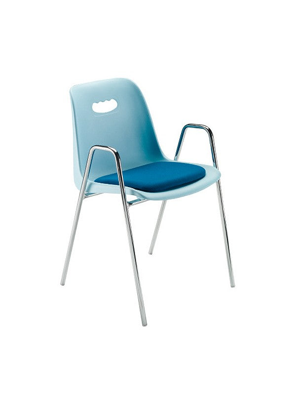 Scocca con schienale per tribuna e sedie OM D18 D18 ignifuga Blu R5017