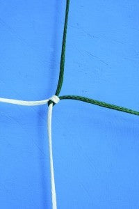 Reti Calcio Art. C0024 Polietilene 130 X 3,5 Mm Bianco-Azzurro