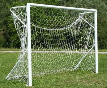 Coppia Porte Calcio Ridotto Mt. 4x2 Art. F 757/2B Alluminio Con Bussole