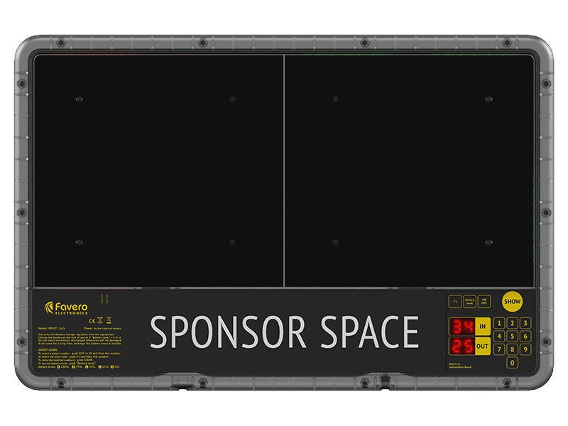 Art.292-02 - INOUT-2s Tabellone sostituzione giocatori con visualizzazione su 2 lati