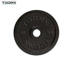 Disco In Ghisa Nero Gommato Toorx da 0,5 Kg a 20 Kg Foro 25 mm cod. DGG
