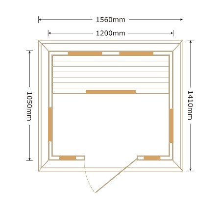 SAUNA SUNSHINE PER ESTERNO AD INFRAROSSI PR-H02