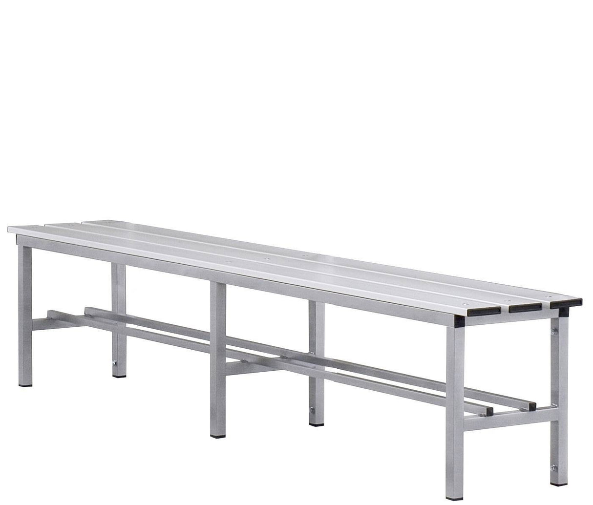 Panca Alluminio Art 8601 sez 30x30mm doghe in alluminio anodizzato 2m solo seduta