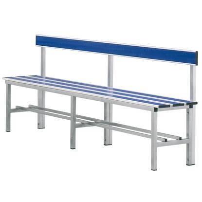 Panca in Alluminio Art 8623 da 2m con seduta e schienale