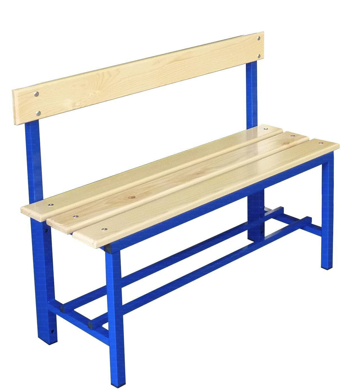 Panca in Acciaio 1m seduta e schienale Art 9007 sez. 30x30 mm