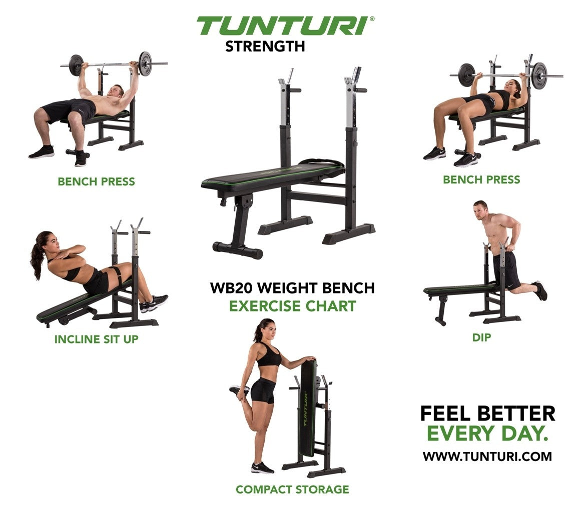 PANCA MULTIFUNZIONE TUNTURI WB20 BASIC WEIGHT BENCH ART.17TSW2000